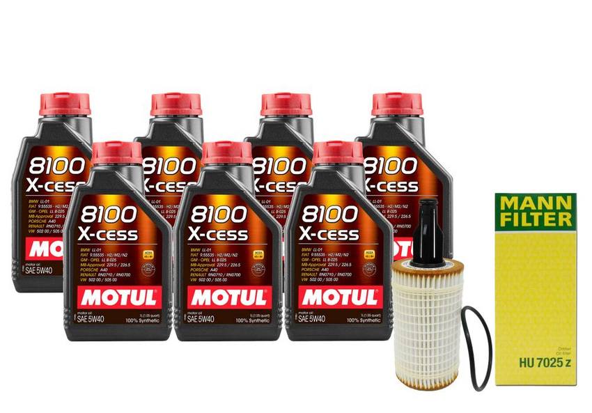 Mercedes Engine Oil Change Kit - Motul 2761800009 (5W40) (X-CESS 8100)